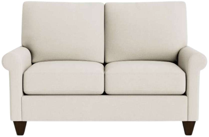 True Custom Large Roll Arm Loveseat - Thumbnail 4