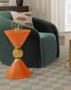 TOV Furniture Balhi Orange Side Table-4