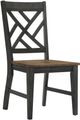 Intercon Harper Brushed Brown/Pecan Lattice Back Side Chair-0