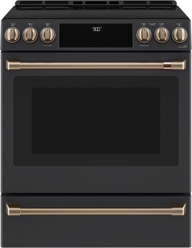 Café™ Brushed Bronze Front Control Induction Knobs and Handle Kit-1