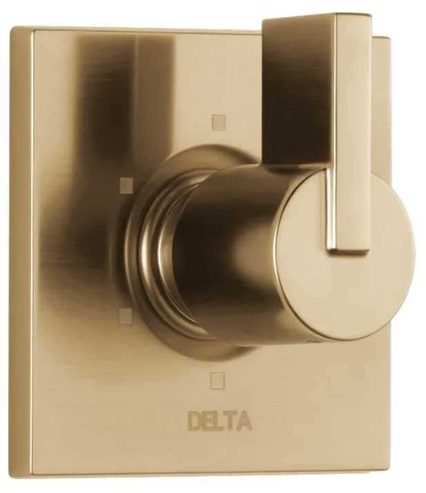 Delta Vero® Champagne Bronze 6-Setting 2-Port Diverter Trim-0