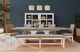 Riverside Furniture Rosalie Brown/Gray/White Caps 82" Dining Bench-1