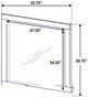 Coaster® Jessica 5-Piece Snow White Queen LED Panel Bedroom Set-5