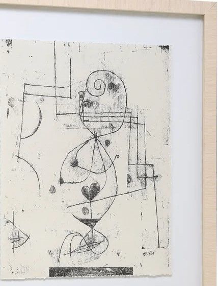 Stylecraft Blue Sketch with Hearts Wall Art-1