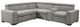 Homelegance® Farrah 3-Piece Gray Sectional-3