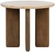 Classic Home Idella Tan Travertine End Table-2