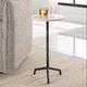 Uttermost® Puritan White Drink Table with Rustic Aged Black Base-1