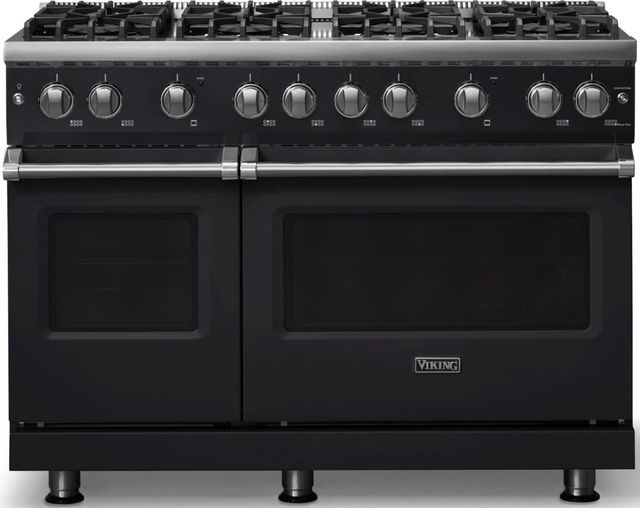 Viking® 5 Series 48" Onyx Pro Style Gas (LP) Range with Polished Chrome Trim-0