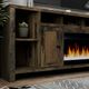 Legends Home Joshua Creek Barnwood 84" Super Fireplace-5