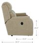 La-Z-Boy® Dorian Camel Reclining Loveseat-5