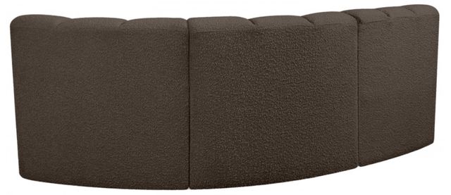 Meridian Furniture Arc 3-Piece Brown Sectional-3