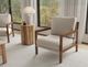 International Furniture Direct Milan Brown/Ivory Chair-1