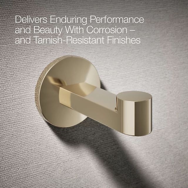 KOHLER® Components® Vibrant French Gold Robe Hook-4