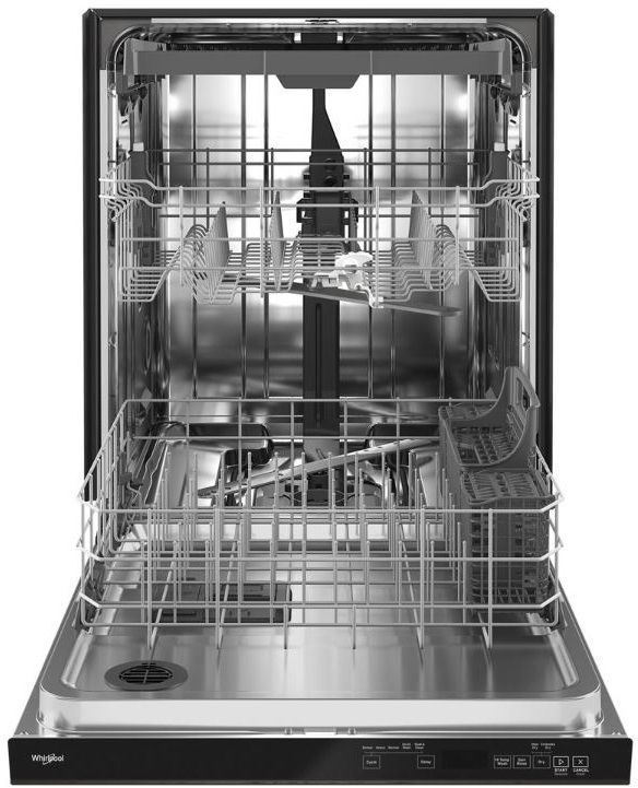 Whirlpool® 24" Fingerprint Resistant Black Stainless Built In Dishwasher-2