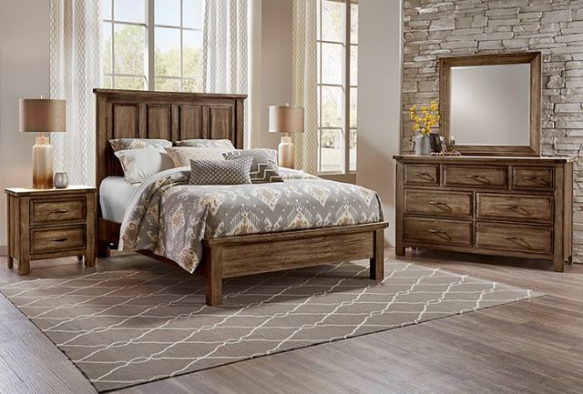 Artisan & Post by Vaughan-Bassett Maple Road Maple Syrup California King Mansion Bed with Low Profile Footboard-1