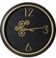 A & B Home Black Gear Clock-0