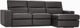 Jaymar James Linea 30 Cassiopee Charcoal Gr. 50 Sectional-0