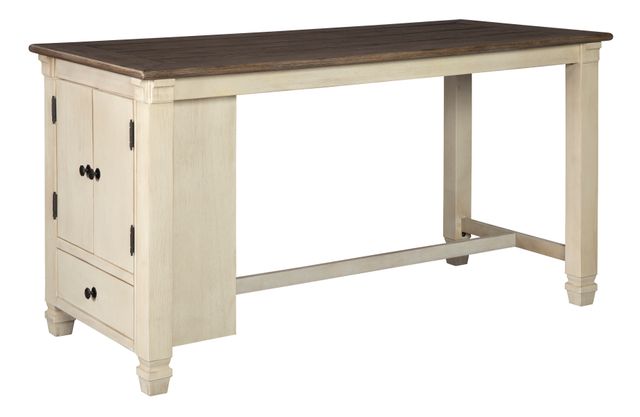 Signature Design by Ashley® Bolanburg 5-Piece Two-tone Counter Height Dining Set-1