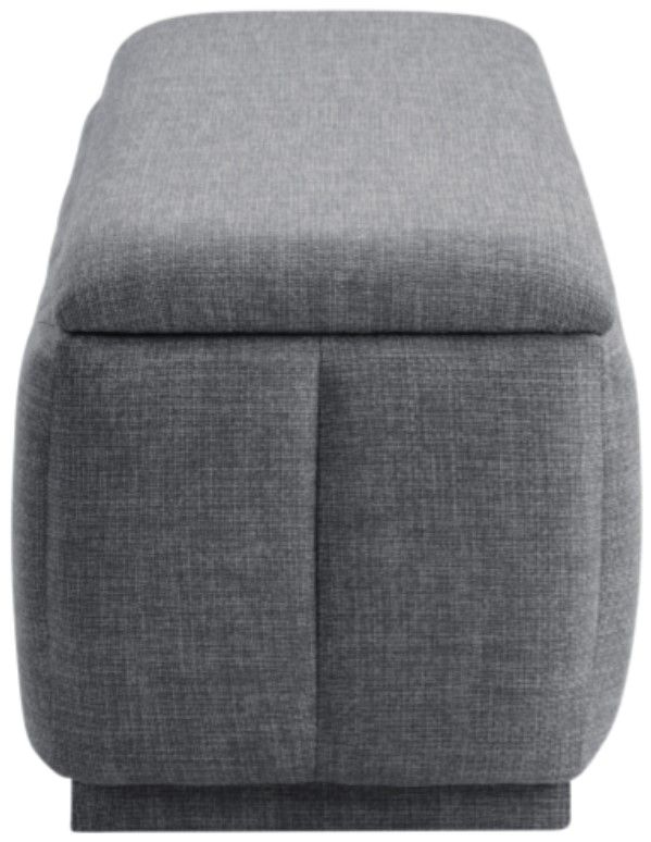 Homelegance® Maize Gray Storage Bench-3