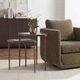 Uttermost® Millar 2-Piece Antique Brass Curved Nesting Tables-1