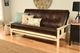 Kodiak Furniture Monterey Oregon Trail Java/Antique White Full Futon with Mattress-1