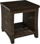 Signature Design by Ashley® Drakes Beach Dark Brown Aluminum Outdoor Square End Table-0