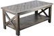 American Heartland Manufacturing Rustic Crossboard Coffee Table-0
