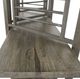 YHD Tobbaco Patina Floor Screen with Shelves-4