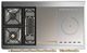 Ilve® Majestic III 48" Stainless Steel Pro Style Dual Fuel Liquid Propane Range with Triple Glass Door and Brass Trim-2