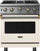 Viking® 5 Series 30" Pure White Pro Style Gas Range-0