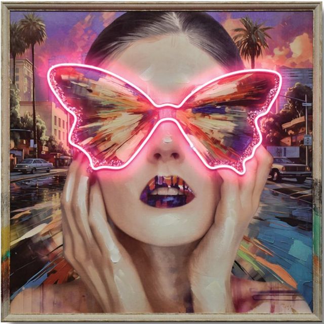 Classy Living Luminous Butterfly Sunglasses Neon Sign-0
