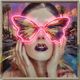 Classy Living Luminous Butterfly Sunglasses Neon Sign-0