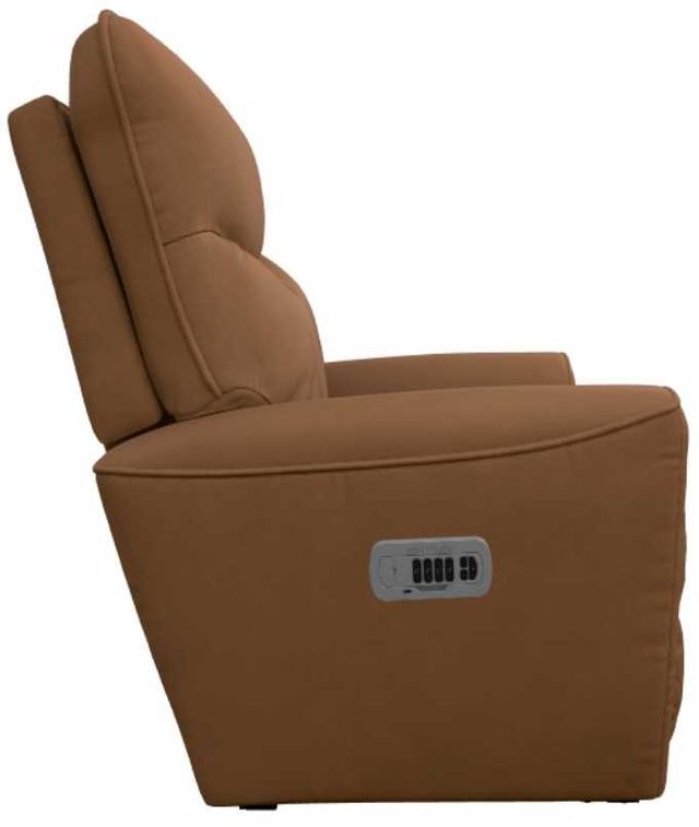 La-Z-Boy® Belmont Camel Leather Power Wall Recliner with Headrest and Lumbar-3