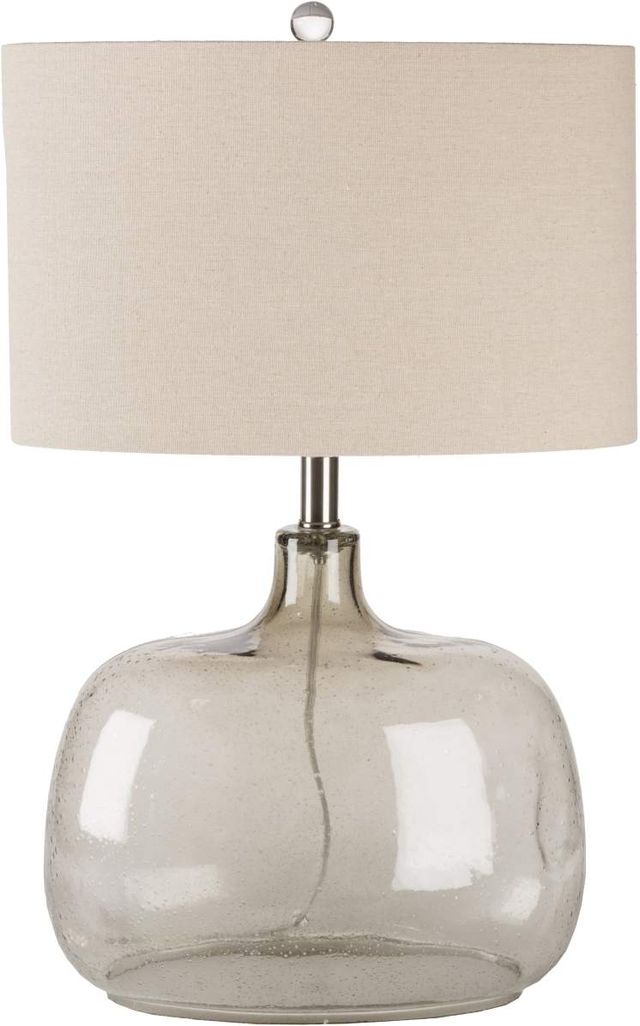 Surya Bentley Gray Glass Table Lamp-0