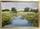 StyleCraft Waterway Meander Gold/Gray/Green/Light Blue Wall Art-0