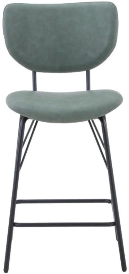 Jofran Inc. Urban Archive Owen Jade Upholstered Counter Stool-2