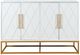 Jofran Inc. Argyle Glen Gold/White 50" Accent Cabinet-2