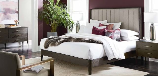 Bassett® Furniture Customizable Modern Rivoli Queen Panel Bed-2