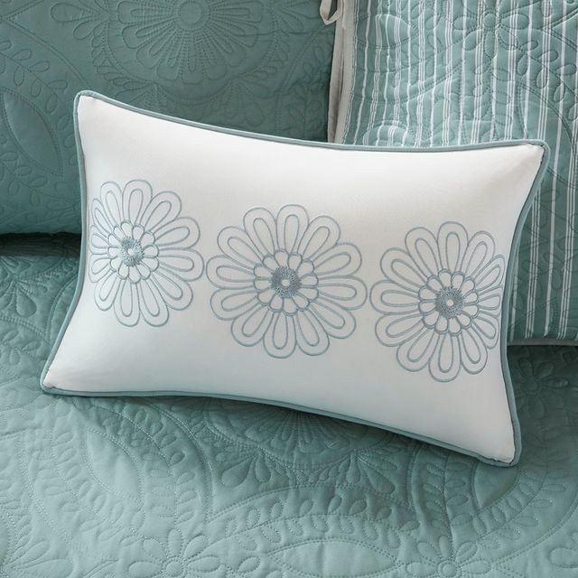 Olliix by Madison Park 6 Piece Blue Peyton Reversible Daybed Cover Set-4