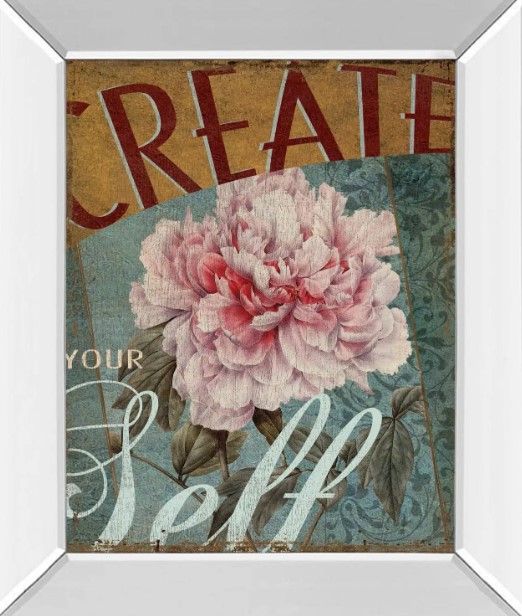 Classy Art Create Yourself by Kelly Donovan Framed Wall Art-0