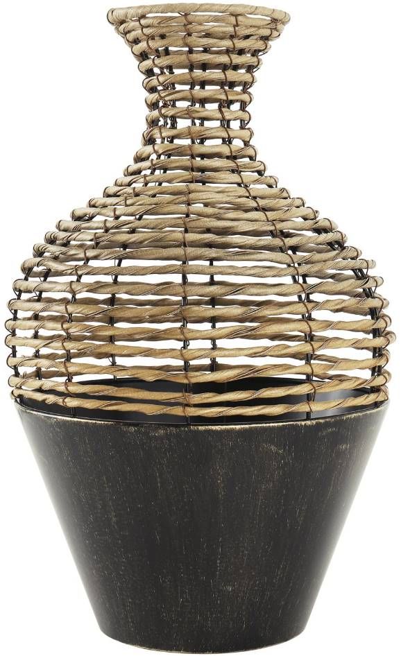 Deco Marche Brown/Bronze 18" Open Frame Twisted Vase-0