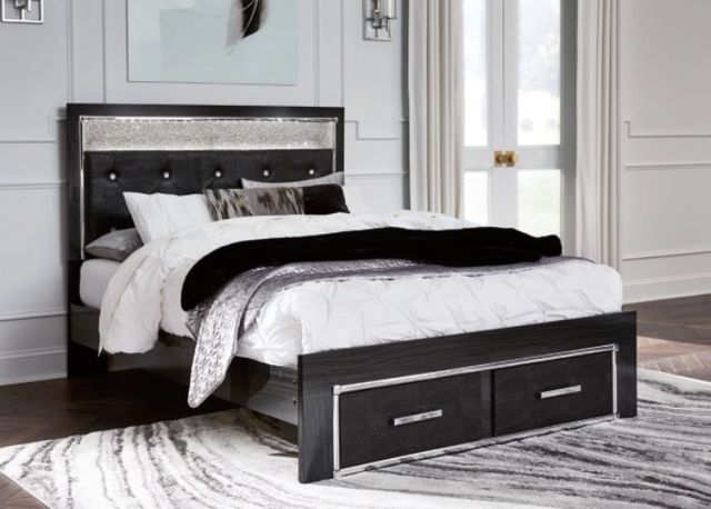 Signature Design by Ashley® Kaydell Black Queen Storage Bed-1