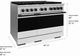 ZLINE Marino 48" Stainless Steel Pro Style Dual Fuel Range with White Matte Door and Matte Black Accents-2