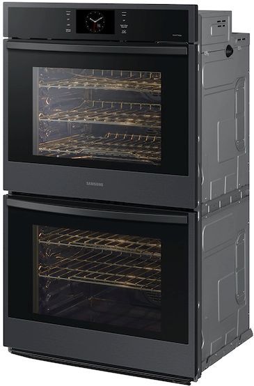 Samsung 30" Matte Black Double Electric Wall Oven-2