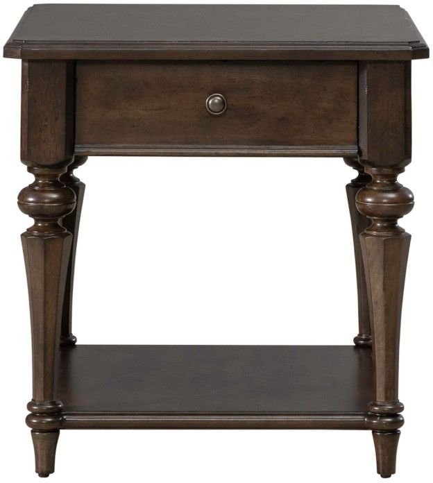 Liberty Furniture Arden Road Satin Cherry End Table-2