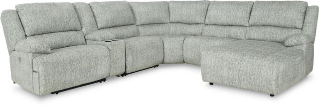 Signature Design by Ashley® McClelland 6-Piece Gray Power Reclining Right-Arm Facing Sectional and Chaise with Console-0