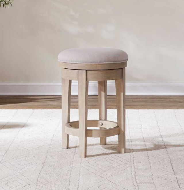 Liberty Furniture Brentwood Sandstone/Taupe Swivel Console Stool-1