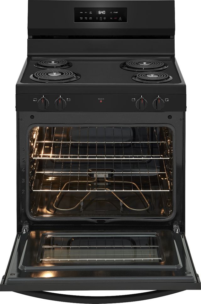Frigidaire® 30” Black Freestanding Electric Range-1