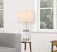 Cal® Lighting & Accessories Bullet Shaped 2-Piece Antique Brass Table Lamp Set-3