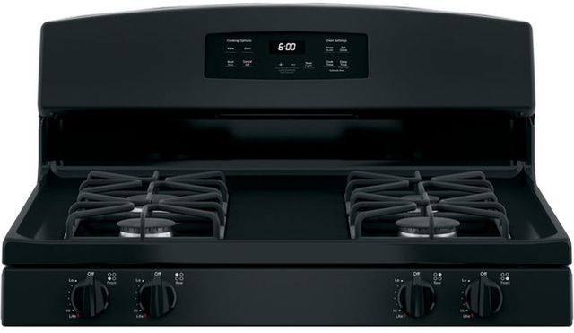 GE® 30" Black Freestanding Gas Range-3